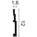 wymiary Listwa uniwersalna gładka elastyczna SX180F