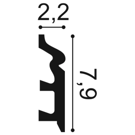 wymiary listwy SX122