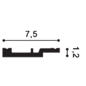 wymiary listwy SX187F